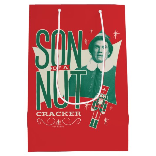 Buddy de Elf, zoon van een notenkraker Medium Cadeauzakje (Achterkant)