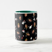 Buddy de Elf Zwarte Doodle Patroon Mok (Midden)