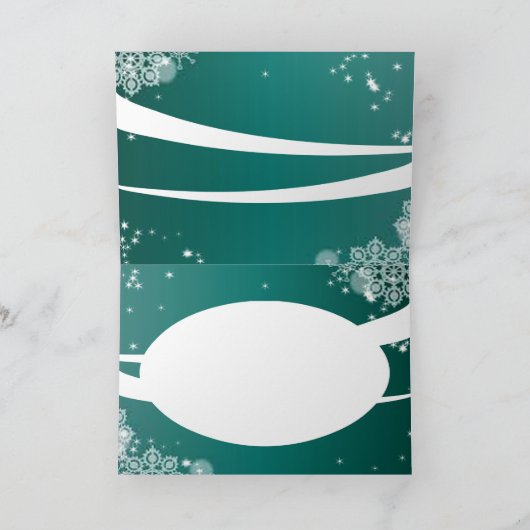 Buddy de Red-Nosed Manatee kerst Kaart (Binnen)