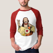 Buddy Jesus Baseball T-Shirt (Voorkant)