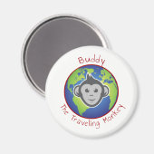 Buddy Logo Magnet, Rond Magneet (Voorkant / Achterkant)