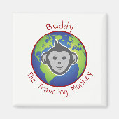 Buddy Logo Magnet, Vierkant Magneet (Voorkant)