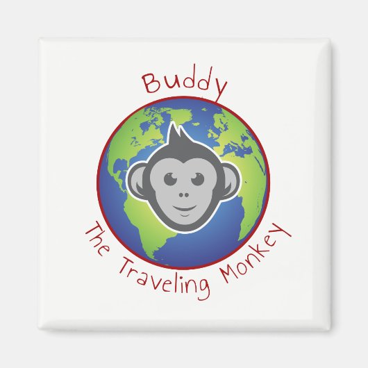 Buddy Logo Magnet, Vierkant Magneet (Voorkant)