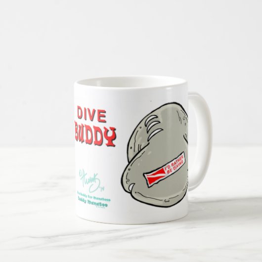 Buddy Manatee, DIVE BUDDY Koffiemok (Voorkant rechts)