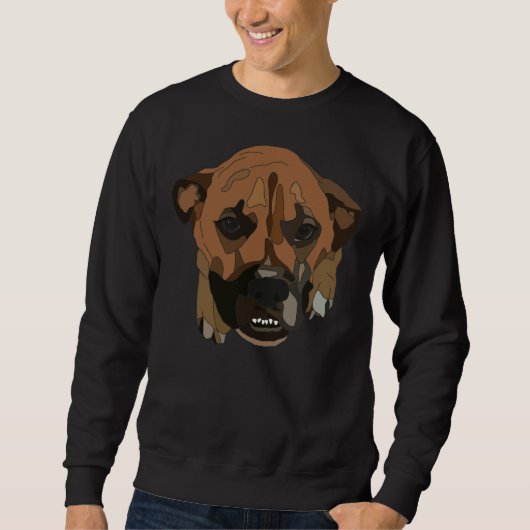 Buddy redde Pitbull Boxer Lab Mix Trui (Voorkant)