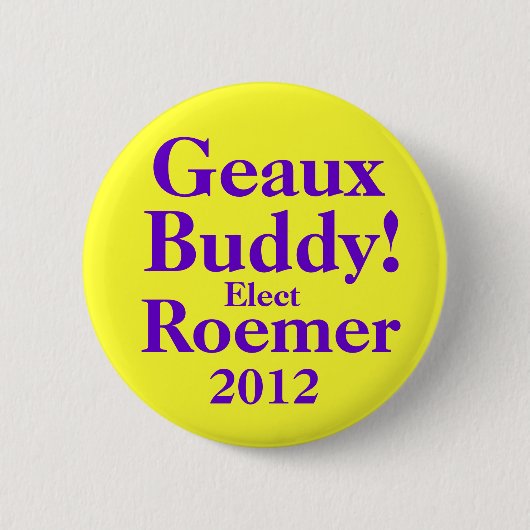 BUDDY ROEMER 2012 RONDE BUTTON 5,7 CM (Voorkant)