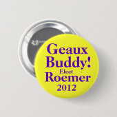 BUDDY ROEMER 2012 RONDE BUTTON 5,7 CM (Voorkant /achterkant)