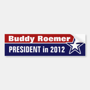 Buddy Roemer voor President in 2012 Bumpersticker