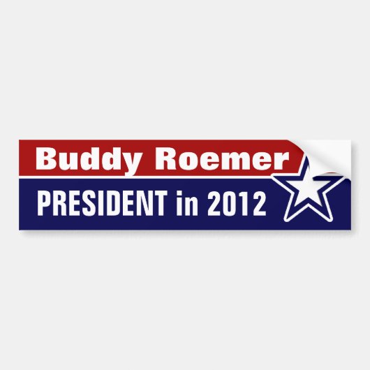Buddy Roemer voor President in 2012 Bumpersticker (Voorkant)