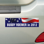 Buddy Roemer voor President in 2012 Bumpersticker (Op auto)