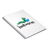 Buddy Schattigee boekenwurm lezen met boek Notitieboek (Rechterzijde)