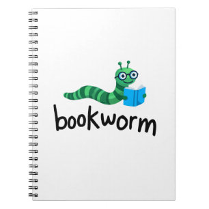 Buddy Schattigee boekenwurm lezen met boek Notitieboek