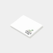 Buddy Schattigee boekenwurm lezen met boek Post-it® Notes (Schuin)