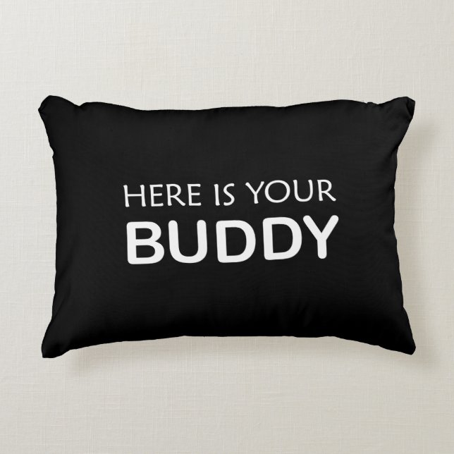 Buddy Sierkussen – Vet minimalistisch design Accent Kussen (Voorkant)