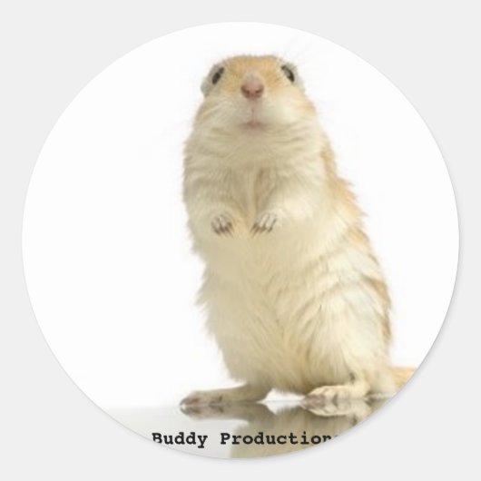 Buddy Sticker, Buddy Productions Ronde Sticker (Voorkant)