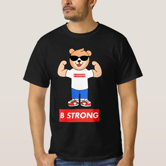 Buddy Strong Brand Happy Birthday Buddy B sterk T-shirt (Voorkant)