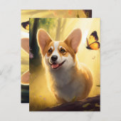 Buddy the Corgi - Whimsical Dog Briefkaart (Voorkant / Achterkant)