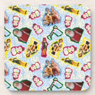 Buddy the Elf and Santa North Pole Pattern Bier Onderzetter