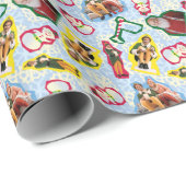 Buddy the Elf and Santa North Pole Pattern Cadeaupapier (Rol Hoek)