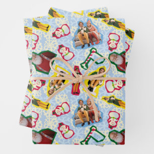 Buddy the Elf and Santa North Pole Pattern Inpakpapier Vel