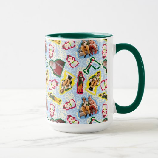 Buddy the Elf and Santa North Pole Pattern Mok (Rechts)