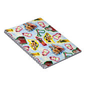Buddy the Elf and Santa North Pole Pattern Notitieboek (Rechterzijde)