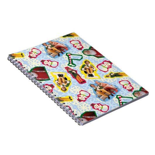 Buddy the Elf and Santa North Pole Pattern Notitieboek (Rechterzijde)