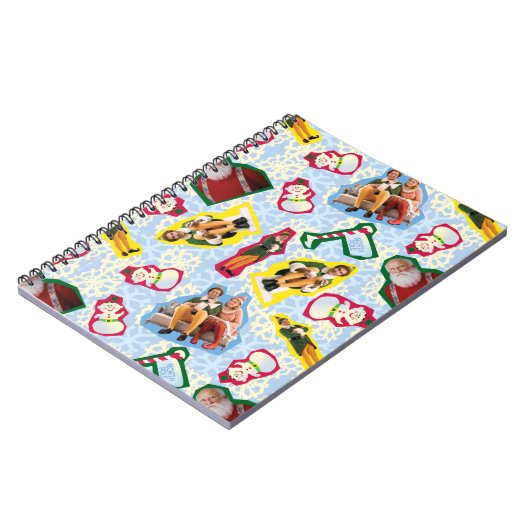 Buddy the Elf and Santa North Pole Pattern Notitieboek (Linkerzijde)