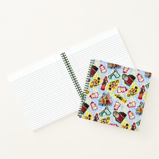 Buddy the Elf and Santa North Pole Pattern Notitieboek (Binnen)