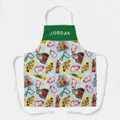 Buddy the Elf and Santa North Pole Pattern Schort (Voorkant)