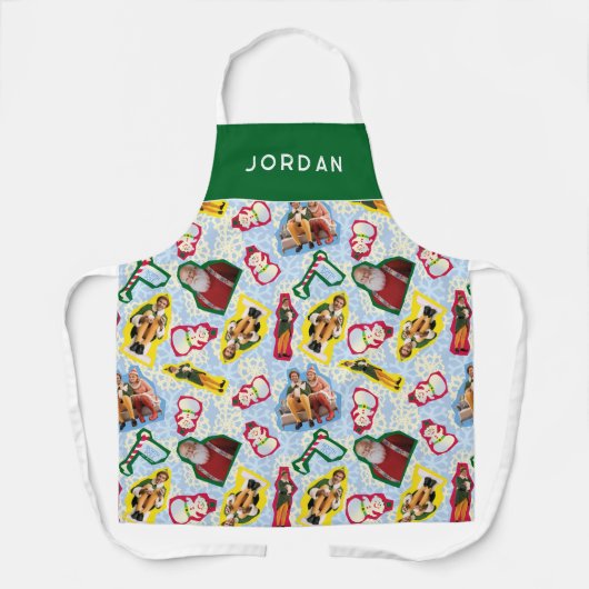 Buddy the Elf and Santa North Pole Pattern Schort (Voorkant)