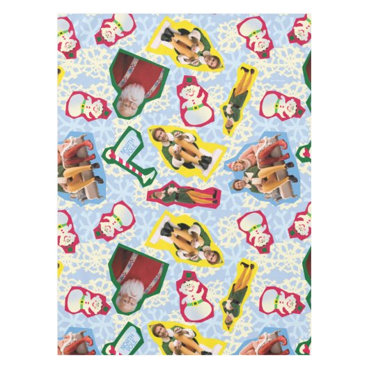 Buddy the Elf and Santa North Pole Pattern Tafelkleed (Voorkant)