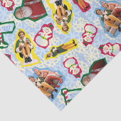 Buddy the Elf and Santa North Pole Pattern Tissuepapier (Detail)