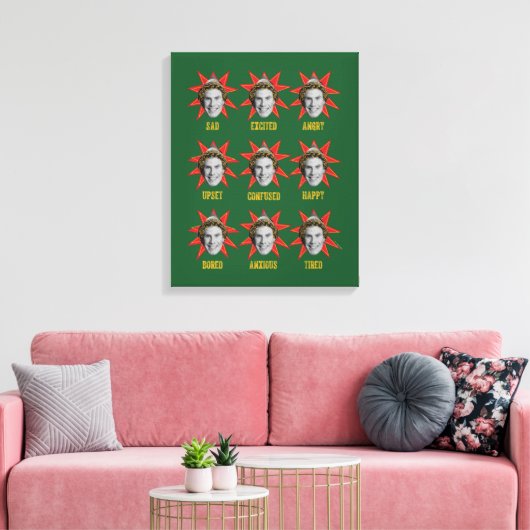 Buddy the Elf | Bewerken Canvas Afdruk (Insitu (Woonkamer))