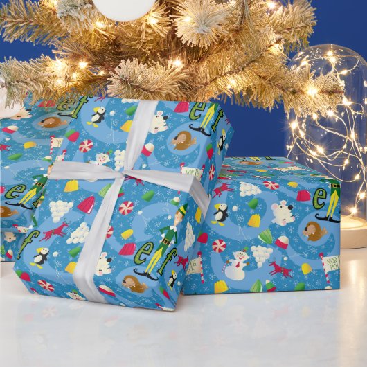 Buddy the Elf Cartoon Pattern Cadeaupapier (Feestdagen)