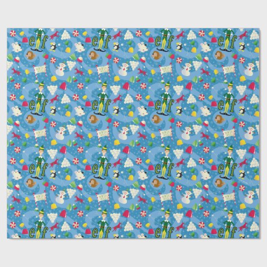 Buddy the Elf Cartoon Pattern Cadeaupapier (Vlak)