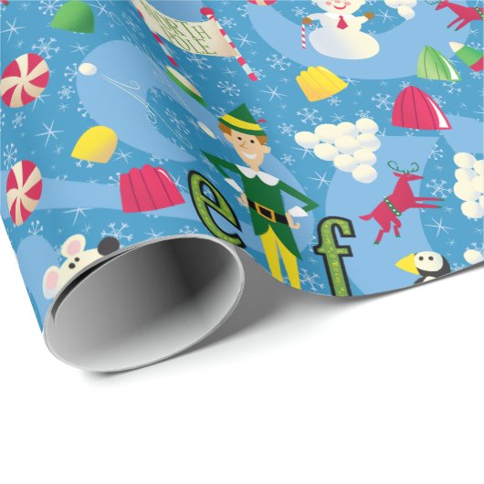 Buddy the Elf Cartoon Pattern Cadeaupapier (Rol Hoek)