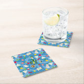 Buddy the Elf Cartoon Pattern Kartonnen Onderzetters (Insitu)