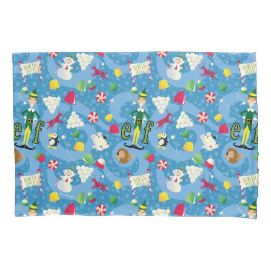 Buddy the Elf Cartoon Pattern Kussensloop (Voorkant)