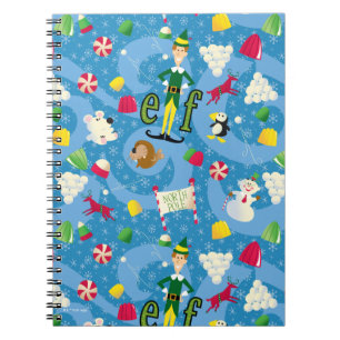 Buddy the Elf Cartoon Pattern Notitieboek