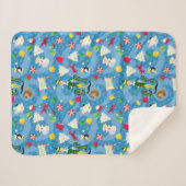 Buddy the Elf Cartoon Pattern Sherpa Deken (Voorkant (horizontaal))