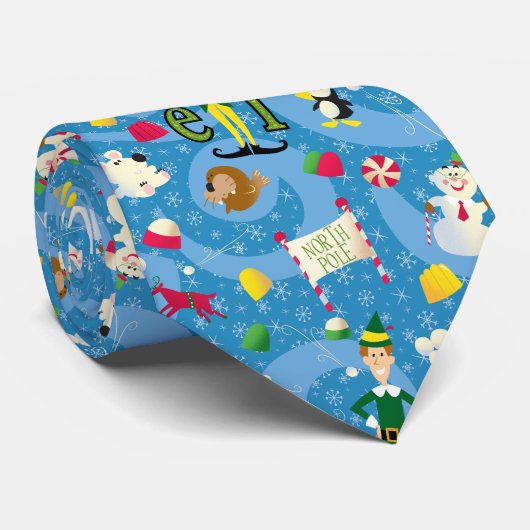 Buddy the Elf Cartoon Pattern Stropdas (Opgerold)