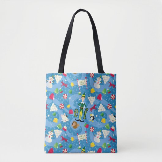 Buddy the Elf Cartoon Pattern Tote Bag (Voorkant)