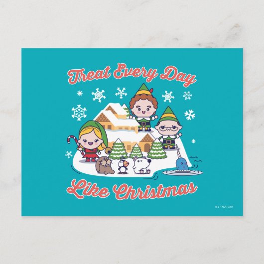 Buddy the Elf Chibi Graphic Briefkaart (Voorkant)
