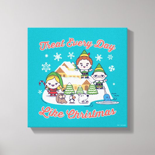 Buddy the Elf Chibi Graphic Canvas Afdruk (Voorkant)