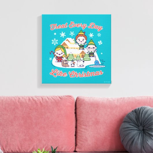 Buddy the Elf Chibi Graphic Canvas Afdruk (Insitu (Woonkamer))