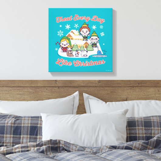 Buddy the Elf Chibi Graphic Canvas Afdruk (Insitu (Slaapkamer))