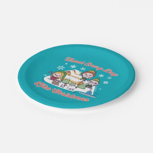 Buddy the Elf Chibi Graphic Papieren Bordje (Gekanteld)