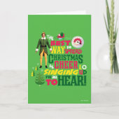 Buddy the Elf Christmas Cheer Graphic Quote Kaart (Voorkant)