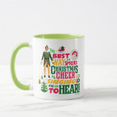 Buddy the Elf Christmas Cheer Graphic Quote Mok (Links)